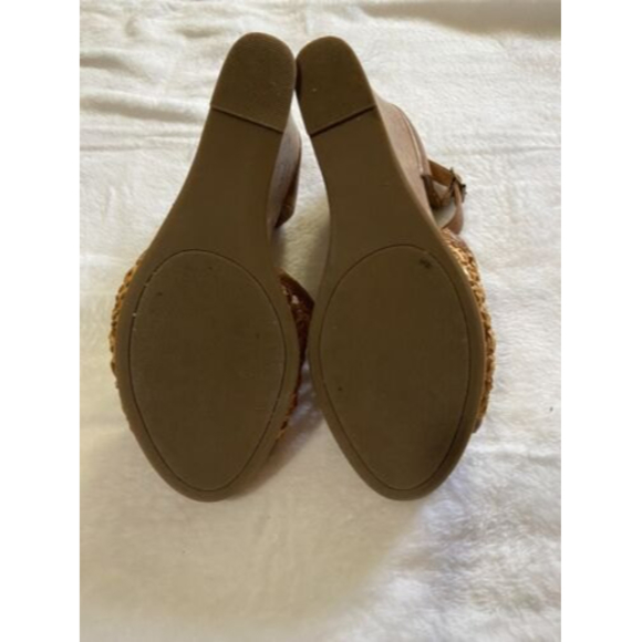 Maurices Eloise Size US 6 Women's Huarache Cork Wedge Heel Sandals Brown 106662 - Picture 7 of 10